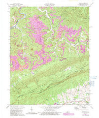 Varilla Kentucky Historical topographic map, 1:24000 scale, 7.5 X 7.5 Minute, Year 1974