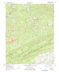 Varilla Kentucky Historical topographic map, 1:24000 scale, 7.5 X 7.5 Minute, Year 1974
