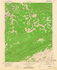 Varilla Kentucky Historical topographic map, 1:24000 scale, 7.5 X 7.5 Minute, Year 1954