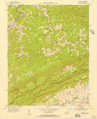 Varilla Kentucky Historical topographic map, 1:24000 scale, 7.5 X 7.5 Minute, Year 1954