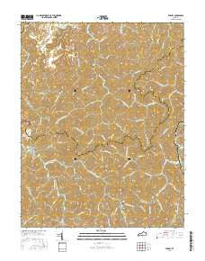 Varney Kentucky Current topographic map, 1:24000 scale, 7.5 X 7.5 Minute, Year 2016