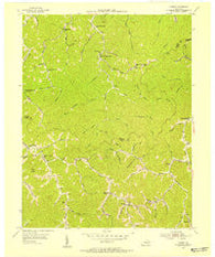 Varney Kentucky Historical topographic map, 1:24000 scale, 7.5 X 7.5 Minute, Year 1954