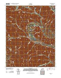 Vernon Kentucky Historical topographic map, 1:24000 scale, 7.5 X 7.5 Minute, Year 2010
