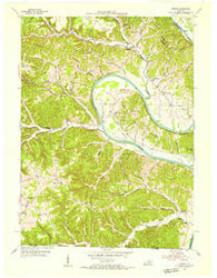 Vernon Kentucky Historical topographic map, 1:24000 scale, 7.5 X 7.5 Minute, Year 1954