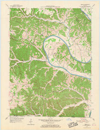 Vernon Kentucky Historical topographic map, 1:24000 scale, 7.5 X 7.5 Minute, Year 1954