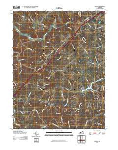 Verona Kentucky Historical topographic map, 1:24000 scale, 7.5 X 7.5 Minute, Year 2010