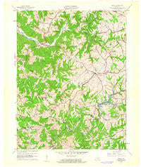 Verona Kentucky Historical topographic map, 1:24000 scale, 7.5 X 7.5 Minute, Year 1961