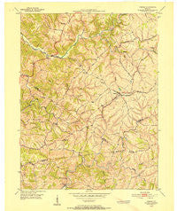 Verona Kentucky Historical topographic map, 1:24000 scale, 7.5 X 7.5 Minute, Year 1950