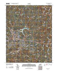 Versailles Kentucky Historical topographic map, 1:24000 scale, 7.5 X 7.5 Minute, Year 2010