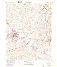 Versailles Kentucky Historical topographic map, 1:24000 scale, 7.5 X 7.5 Minute, Year 1965