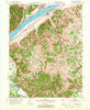 Vevay South Indiana Historical topographic map, 1:24000 scale, 7.5 X 7.5 Minute, Year 1952