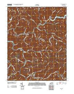 Vicco Kentucky Historical topographic map, 1:24000 scale, 7.5 X 7.5 Minute, Year 2010