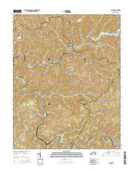 Vicco Kentucky Current topographic map, 1:24000 scale, 7.5 X 7.5 Minute, Year 2016