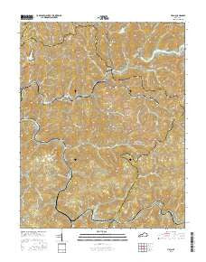 Vicco Kentucky Current topographic map, 1:24000 scale, 7.5 X 7.5 Minute, Year 2016
