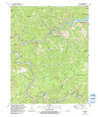 Vicco Kentucky Historical topographic map, 1:24000 scale, 7.5 X 7.5 Minute, Year 1992