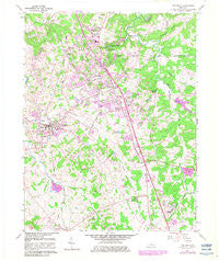 Vine Grove Kentucky Historical topographic map, 1:24000 scale, 7.5 X 7.5 Minute, Year 1960