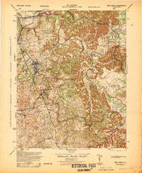 Vine Grove Kentucky Historical topographic map, 1:62500 scale, 15 X 15 Minute, Year 1936