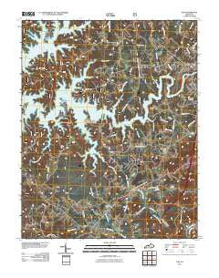 Vox Kentucky Historical topographic map, 1:24000 scale, 7.5 X 7.5 Minute, Year 2011