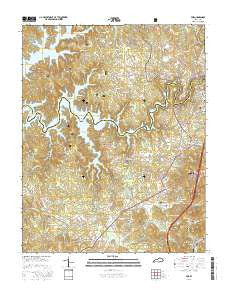Vox Kentucky Current topographic map, 1:24000 scale, 7.5 X 7.5 Minute, Year 2016