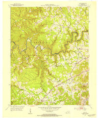 Vox Kentucky Historical topographic map, 1:24000 scale, 7.5 X 7.5 Minute, Year 1952