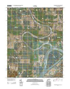 Wabash Island Kentucky Historical topographic map, 1:24000 scale, 7.5 X 7.5 Minute, Year 2013
