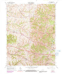 Waddy Kentucky Historical topographic map, 1:24000 scale, 7.5 X 7.5 Minute, Year 1965