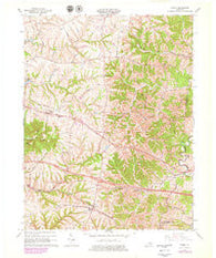 Waddy Kentucky Historical topographic map, 1:24000 scale, 7.5 X 7.5 Minute, Year 1965