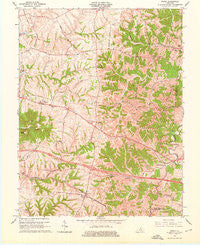 Waddy Kentucky Historical topographic map, 1:24000 scale, 7.5 X 7.5 Minute, Year 1965