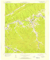 Wallins Creek Kentucky Historical topographic map, 1:24000 scale, 7.5 X 7.5 Minute, Year 1954