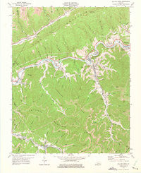 Wallins Creek Kentucky Historical topographic map, 1:24000 scale, 7.5 X 7.5 Minute, Year 1974