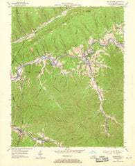 Wallins Creek Kentucky Historical topographic map, 1:24000 scale, 7.5 X 7.5 Minute, Year 1954