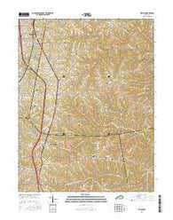Walton Kentucky Current topographic map, 1:24000 scale, 7.5 X 7.5 Minute, Year 2016