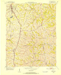Walton Kentucky Historical topographic map, 1:24000 scale, 7.5 X 7.5 Minute, Year 1950