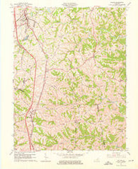 Walton Kentucky Historical topographic map, 1:24000 scale, 7.5 X 7.5 Minute, Year 1961