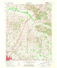 Water Valley Kentucky Historical topographic map, 1:24000 scale, 7.5 X 7.5 Minute, Year 1969