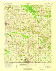 Water Valley Kentucky Historical topographic map, 1:62500 scale, 15 X 15 Minute, Year 1952