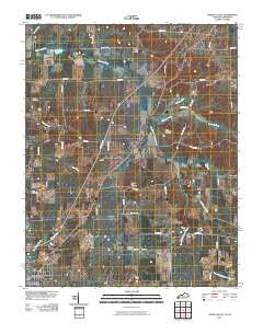 Water Valley Kentucky Historical topographic map, 1:24000 scale, 7.5 X 7.5 Minute, Year 2010