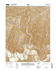 Waterford Kentucky Current topographic map, 1:24000 scale, 7.5 X 7.5 Minute, Year 2016