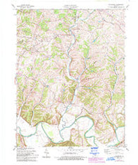 Waterford Kentucky Historical topographic map, 1:24000 scale, 7.5 X 7.5 Minute, Year 1981