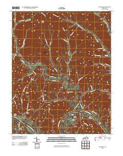 Waterview Kentucky Historical topographic map, 1:24000 scale, 7.5 X 7.5 Minute, Year 2010