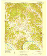 Waterview Kentucky Historical topographic map, 1:24000 scale, 7.5 X 7.5 Minute, Year 1953
