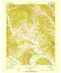 Waterview Kentucky Historical topographic map, 1:24000 scale, 7.5 X 7.5 Minute, Year 1953