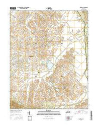 Waverly Kentucky Current topographic map, 1:24000 scale, 7.5 X 7.5 Minute, Year 2016
