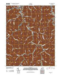 Wayland Kentucky Historical topographic map, 1:24000 scale, 7.5 X 7.5 Minute, Year 2010
