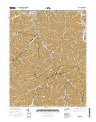 Wayland Kentucky Current topographic map, 1:24000 scale, 7.5 X 7.5 Minute, Year 2016