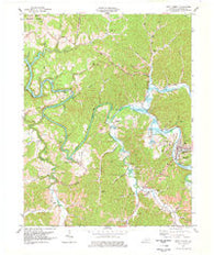 West Liberty Kentucky Historical topographic map, 1:24000 scale, 7.5 X 7.5 Minute, Year 1977