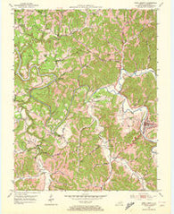 West Liberty Kentucky Historical topographic map, 1:24000 scale, 7.5 X 7.5 Minute, Year 1951