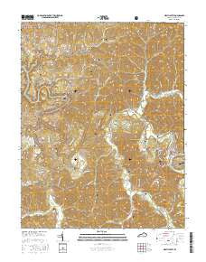 West Liberty Kentucky Current topographic map, 1:24000 scale, 7.5 X 7.5 Minute, Year 2016