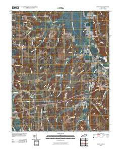 Westplains Kentucky Historical topographic map, 1:24000 scale, 7.5 X 7.5 Minute, Year 2010