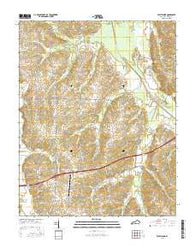Westplains Kentucky Current topographic map, 1:24000 scale, 7.5 X 7.5 Minute, Year 2016